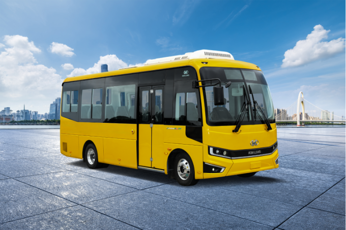 Thiết kế mẫu bus điện N23-EV. Ảnh: Kim Long