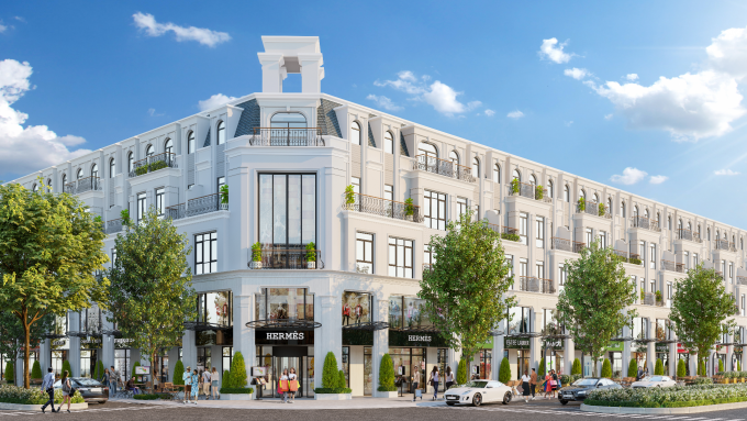 Phối cảnh phân khu thấp tầng dự án Hinode Royal Park. Ảnh: