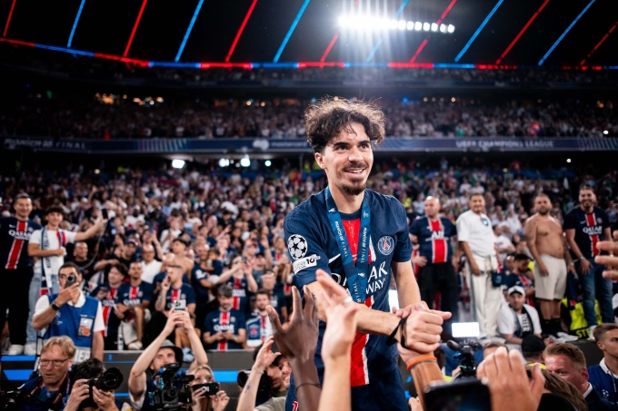 Vitinha mang vóc dáng nhỏ bé, nhưng đóng vai trò lớn trong chiến thắng của PSG ở Champions League mùa 2024-2025. Ảnh: Reuters