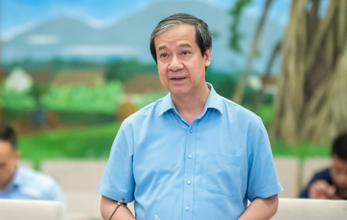 Bộ trưởng Bộ Giáo dục và Đào tạo Nguyễn Kim Sơn. Ảnh: Cổng TTĐT Quốc hội