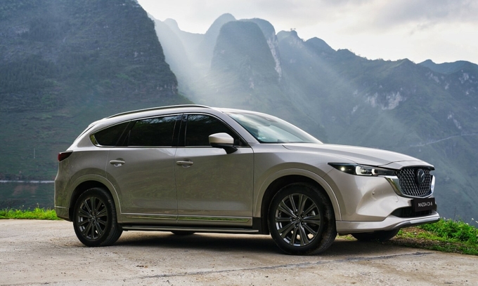 Ngôn ngữ thiết kế là một trong những điểm đánh giá cao của SUV Mazda CX-8. Ảnh: Thaco Auto