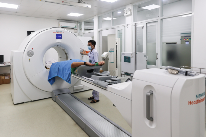 Chụp PET/CT cho bệnh nhân tại Bệnh viện Chợ Rẫy. Ảnh: Quỳnh Trần