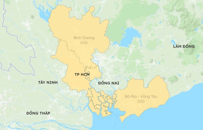 TP HCM sau sáp nhập có diện tích 6.770 km2 với hơn 13,6 triệu dân, gồm 168 phường, xã và đặc khu Côn Đảo. Đồ họa: Khánh Hoàng