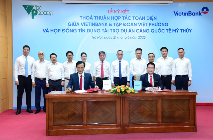 VietinBank ký kết hợp đồng tín dụng tài trợ dự án Cảng Quốc tế Mỹ Thủy. Ảnh: VietinBank