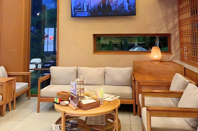 Sảnh chờ, đón tiếp khách. Ảnh: N Spa