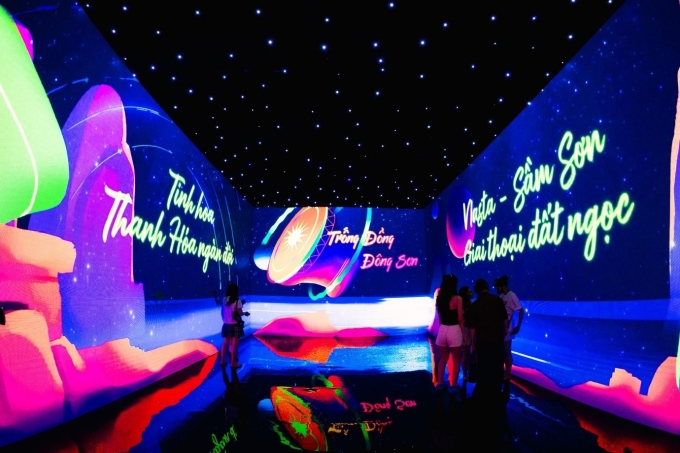 Phòng công nghệ đa giác quan Immersive Room xuất hiện tại Thanh Hóa. Ảnh: Văn Phú