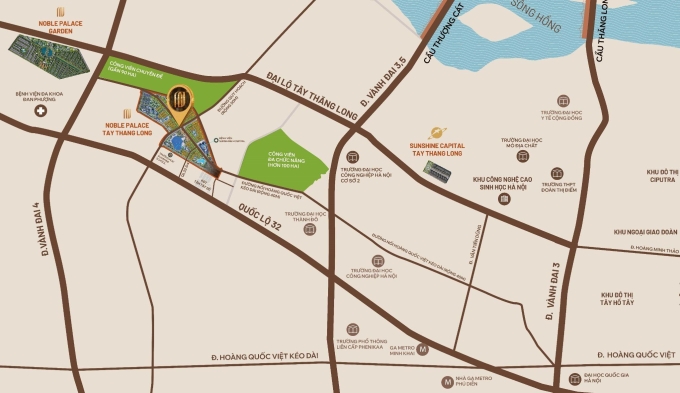 Bản đồ minh họa vị trí của dự án.
