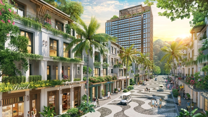 Kiến trúc ưu tiên sự khoáng đạt, gần gũi thiên nhiên tại dự án. Ảnh: Sun Property
