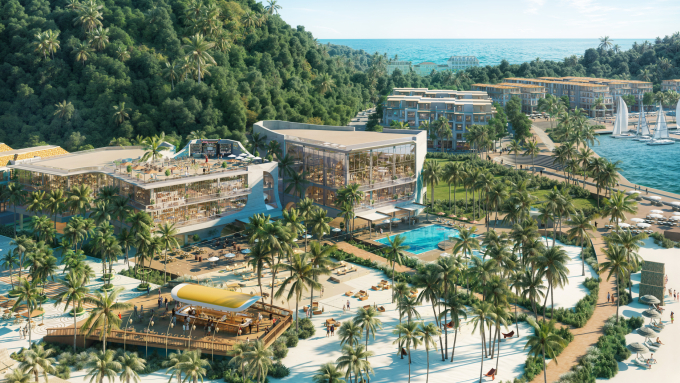 Từ The Xanh 2, cư dân dễ dàng tiếp cận bến tàu, sông cảnh quan, clubhouse và những điểm đến sôi động ngày đêm. Ảnh: Sun Property