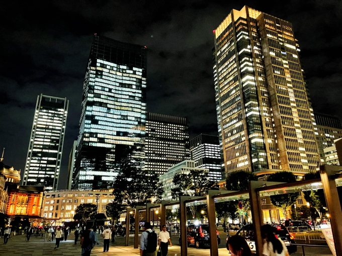 Khu Ginza tại trung tâm Tokyo về đêm. Ảnh: Nguyễn Ken