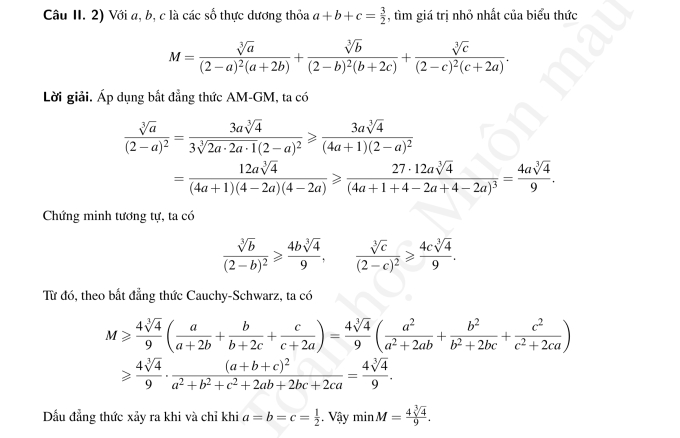 Lời giải đề Toán vòng 1 thi lớp 10 chuyên Khoa học Tự nhiên - 1
