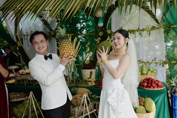 Cô dâu Gia Nghi và chú rể Trọng Vĩ. Ảnh: Nhân vật cung cấp