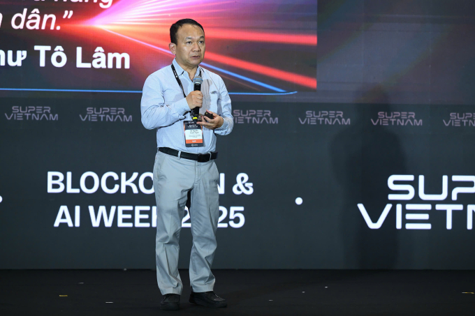 TS. Nguyễn Thanh Tuyên Phó Cục trưởng Cục Công nghiệp CNTT, Bộ Khoa học và Công nghệ phát biểu tại sự kiện. Ảnh: Giang Huy