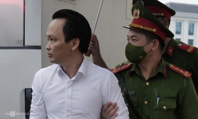 Ông Trịnh Văn Quyết trong phiên tòa sơ thẩm, tháng 7/2024. Ảnh: Ngọc Thành