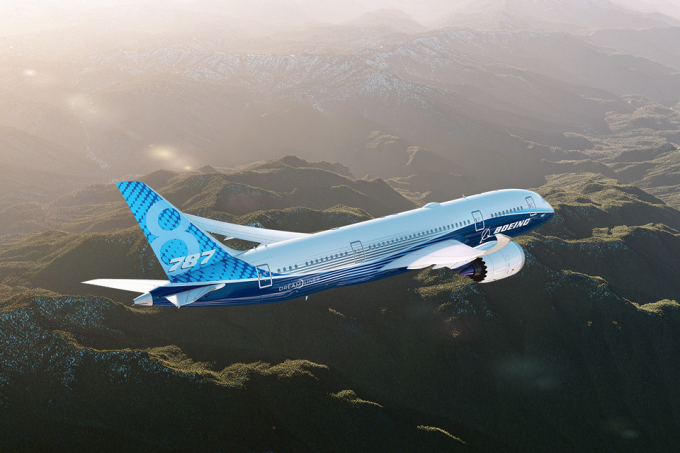 Mẫu máy bay 787 Dreamliner. Ảnh: Boeing