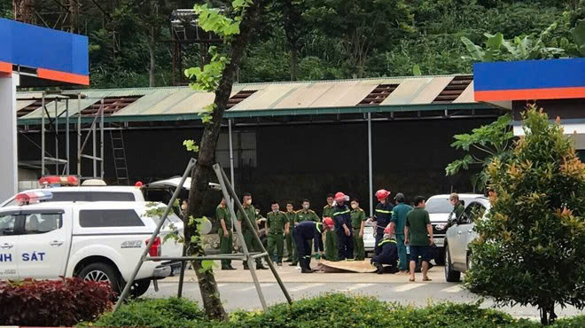 Hiện trường vụ nổ. Ảnh: Sơn La