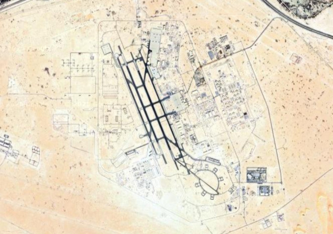 Căn cứ Không quân Al Udeid ở tây nam thủ đô Doha, Qatar. Ảnh: PressTV