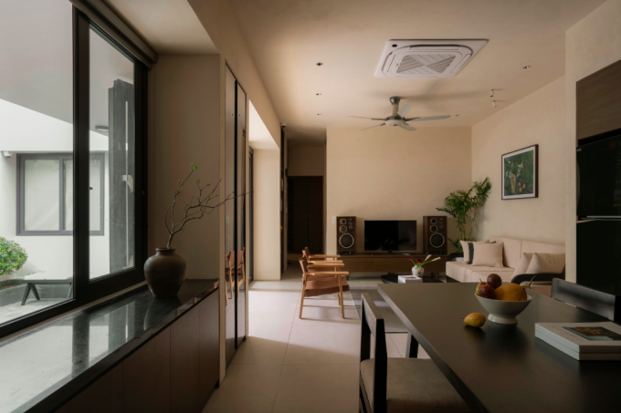 Không gian sinh hoạt chung. Ảnh: Dayla Studio