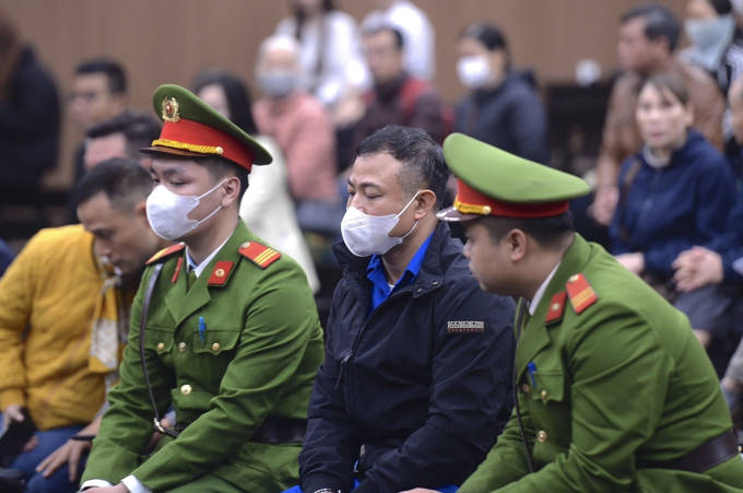 Bị cáo Nghiêm Quang Minh tại tòa sơ thẩm ngày 10/3. Ảnh:Danh Lam