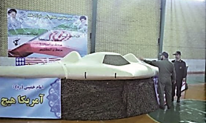 UAV RQ-170 Mỹ bị Iran tịch thu năm 2011. Ảnh; Research Gate