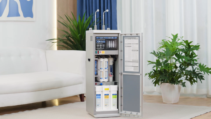 Thiết kế hiện đại, cùng khả năng tạo ra nước Hydrogen ion kiềm cao của HyperS. Ảnh: Hòa Phát