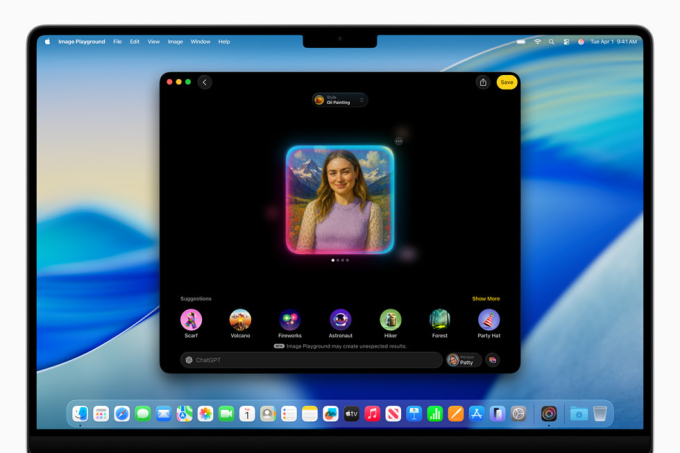 Giao diện tính năng Image Playground trên máy tính. Ảnh: Apple