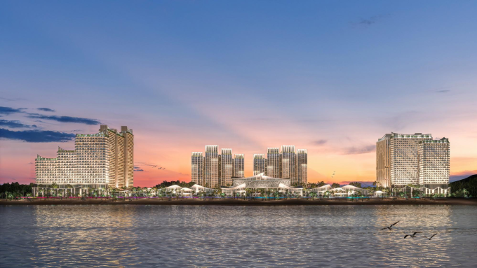 Kiến trúc Blanca City là giao thoa của ba nền văn hóa Pháp, Bồ Đào Nha và Việt Nam. Ảnh: Sun Group