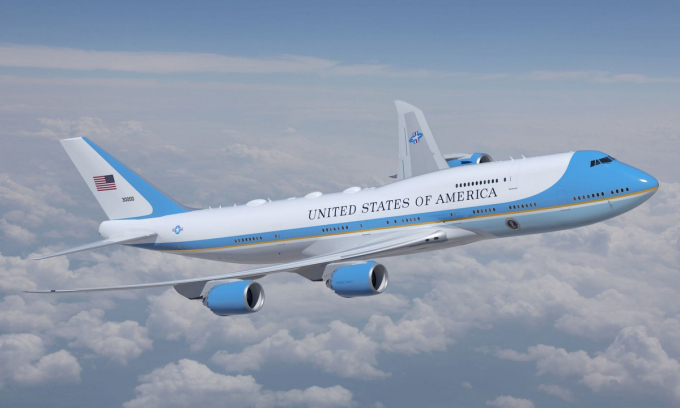 Thiết kế mẫu VC-25B được không quân Mỹ công bố hồi năm 2023. Ảnh: USAF
