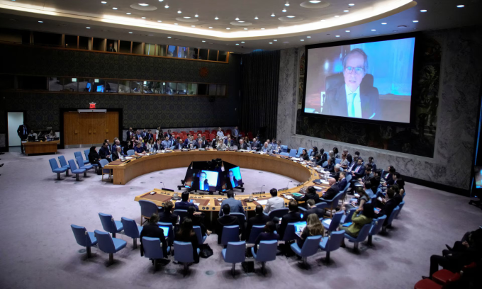 HĐBA LHQ nhóm họp tại New York, Mỹ hôm 13/6. Ảnh: Reuters