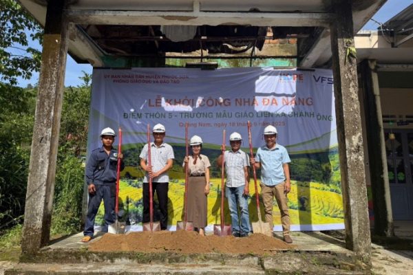 Xây phòng học mới cho học sinh vùng núi Quảng Nam