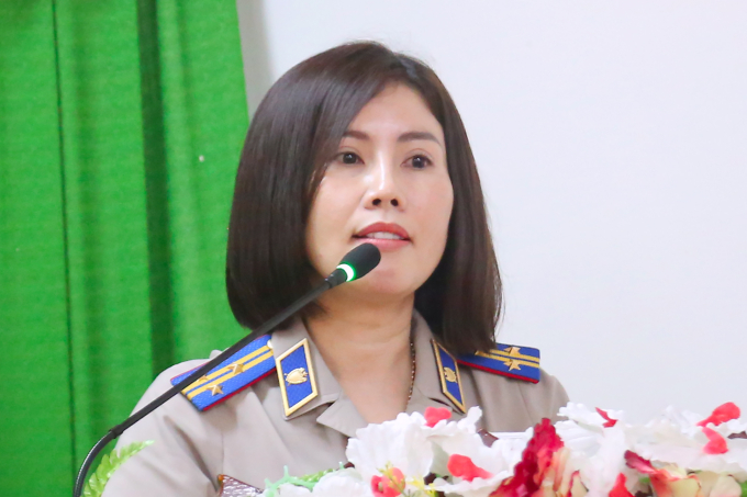 Chấp hành viên Trần Thị Thúy An. Ảnh: Phạm Dự