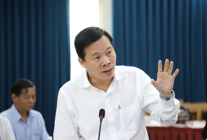 PGS.TS Hồ Quốc Bằng, Đại học quốc gia TP HCM, phát biểu tại hội thảo ngày 7/6. Ảnh: Lê Tuyết