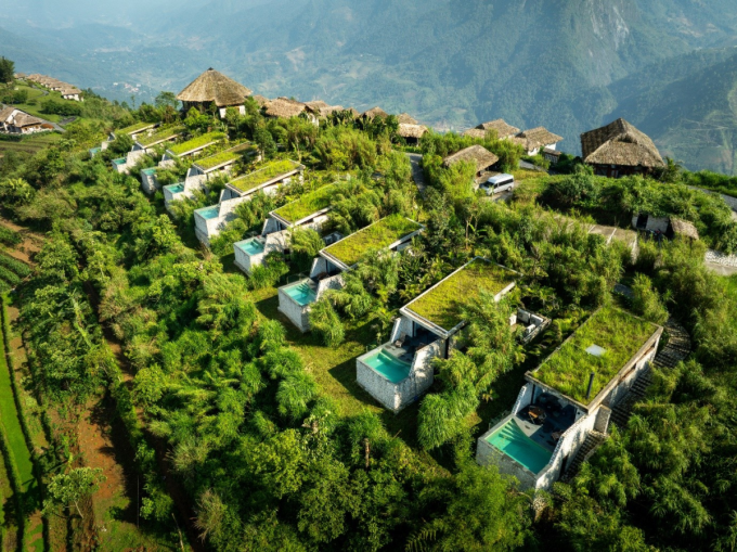 Pool Villa với tầm nhìn toàn cảnh hướng núi và thung lũng. Ảnh: Topas Ecolodge