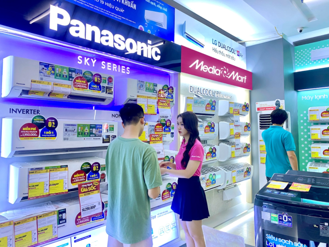 Các sản phẩm Panasonic tại điện máy MediaMart. Ảnh: MediaMart