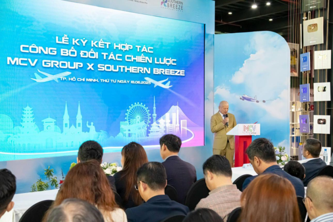 Ông Mamada Akio - CEO Southern Breeze phát biểu tại sự kiện.