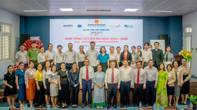 Sự kiện họp tổng kết dự án Học tập trọn đời năm 2024 - 2025. Ảnh: Diageo Việt Nam