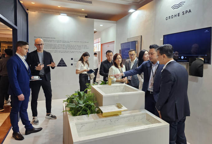Triển lãm Grohe Spa. Ảnh: Lixil