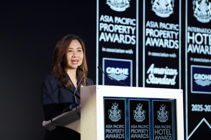 Bà Audrey Yeo phát biểu tại sự kiện. Ảnh: Lixil