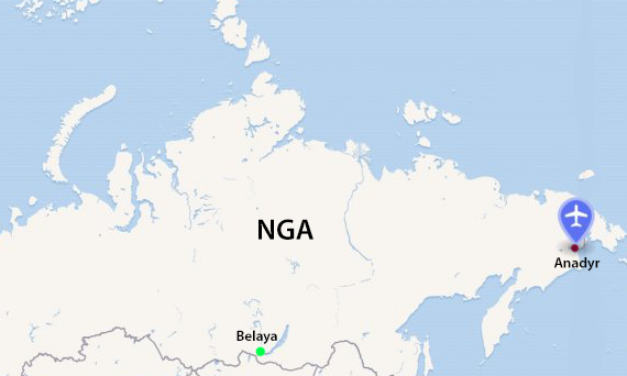 Vị trí căn cứ Anadyr và Belaya. Đồ họa: Defense Express