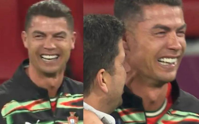 Ronaldo khóc sau trận chung kết Nations League hôm 8/6. Ảnh: X