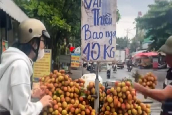 Giá vải thiều vỉa hè gây “hoang mang” cho người mua