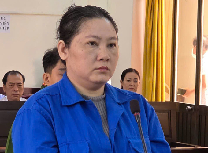 Bị cáo Bùi Thị Kim Thảo tại phiên toà, ngày 4/6. Ảnh: Lan Vy