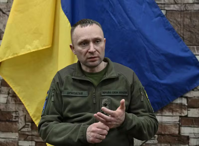 Ông Mykhailo Drapatyi tại tỉnh Donetsk hồi tháng 1. Ảnh: AFP
