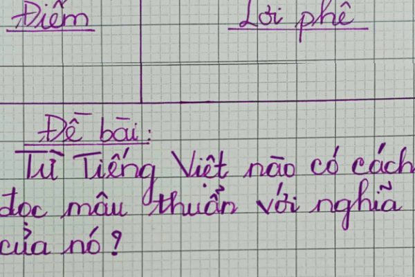 Từ tiếng Việt nào có cách đọc và nghĩa mâu thuẫn?