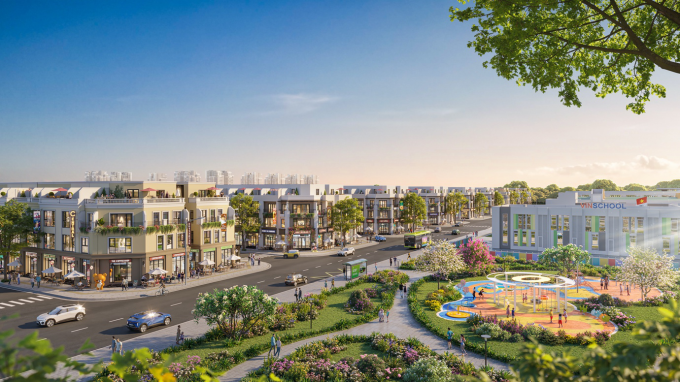 Phối cảnh nhà phố Vinhomes Green City. Ảnh: Vingroup