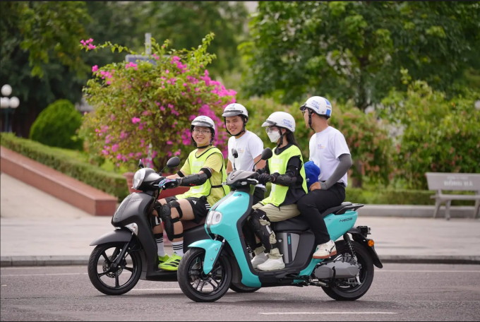 Runner lái thử các mẫu xe Yamaha tại sự kiện. Ảnh: Yamaha