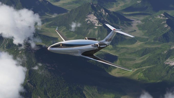Mô phỏng máy bay Phantom 3500 trên bầu trời. Ảnh: Otto Aviation