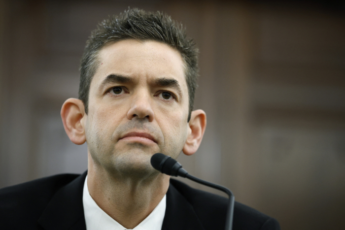 Jared Isaacman trong phiên điều trần tại Thượng viện ngày 9/4. Ảnh: AFP