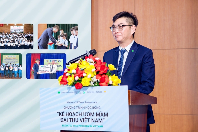 Ông Lu Wei Chieh - Tổng giám đốc CUBHCM phát biểu tại buổi lễ. Ảnh: CUBHCM