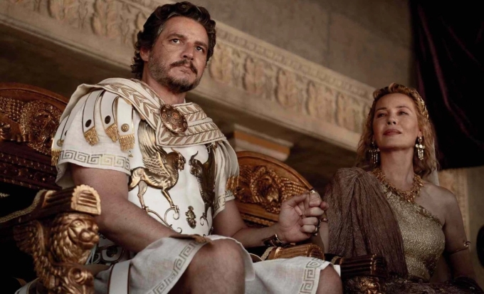 Pedro Pascal trong Gladiator II. Ảnh: Paramount Pictures